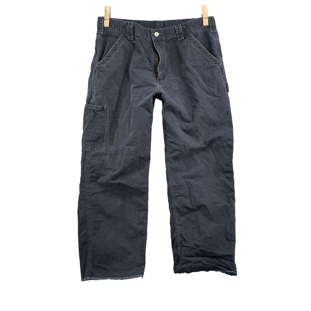 Carhartt B151 Cargo Pants Mens 33* Cropped Baggy Workwear Skater Y2k 90s Utility